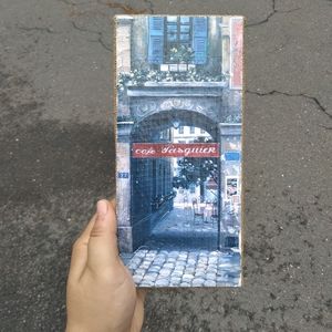 Cafe pasquier small rectangle wall decor